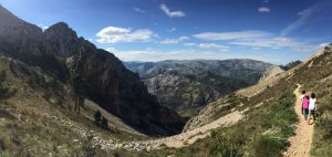 Sierra de Bernia con niños