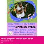 Rimar sin parar. Sesión para bebés. Planes en alicante del 15 al 17 de mayo