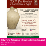 Feria Artesanal y Gastronómica de Agost 2026 con actividades para familias