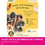Visita a los animales de la granja. Planes en elche este domingo