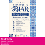La Fira d'Estiu de Biar. Planes en alicante, agenda cultural