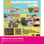 Talleres de verano MUPE. Planes en julio en la provincia de alicante con niños