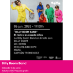 Billy Boom Band en alicante. Concierto con niños este fin de semana en alicante
