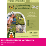 Taller infantil Exploradores de la Naturaleza en La Granja de Elche. Planes con niños puente de octubre alicante