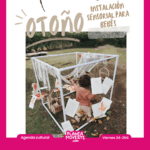 Estación sensorial sobre el otoño para bebés en llibres chus