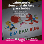 Laboratorio sensorial de arte para bebés en alicante este sábado