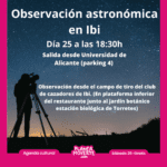 Observación astronómica en Ibi planes para familias en la provincia de alicante