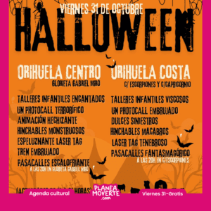 Planes de halloween en Orihuela centro y Orihuela costa