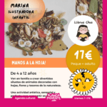 Taller manos a la hoja para niños y niñas en llibres chus. Actividades viernes 7 de noviembre alicante