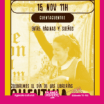 Planes con niños el sábado 15 de noviembre. Cuentacuentos con cuentina librería 80 mundos