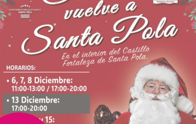 dónde ver a papá noel en alicante