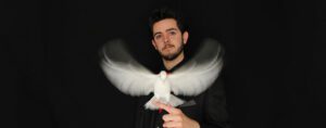 Mago Dálux en el espectáculo Magia en Familia en Elche