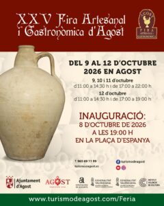 planes puente de octubre en alicante con niños. xxv feria artesanal y gastronómica agost