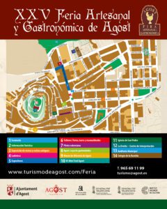 Mapa de la Feria Artesanal y Gastronómica de Agost 2026